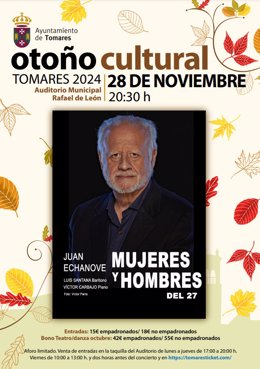 Juan Echanove homenajea a la Generación del 27 con un recital en Tomares