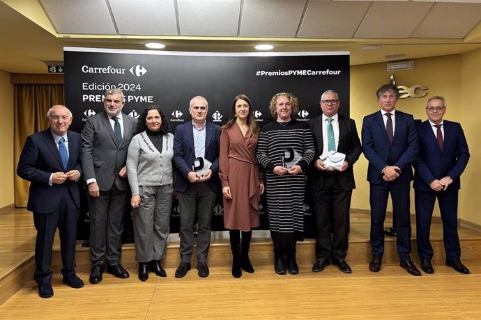 La conselleira do Medio Rural, María José Gómez, en los premios Pyme Carrefour.