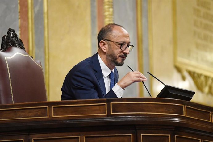 Archivo - El vicepresidente del Congreso y diputado del PSOE, Alfonso Rodríguez Gómez de Celis, durante una sesión plenaria, en el Congreso de los Diputados, a 25 de junio de 2024, en Madrid (España). 