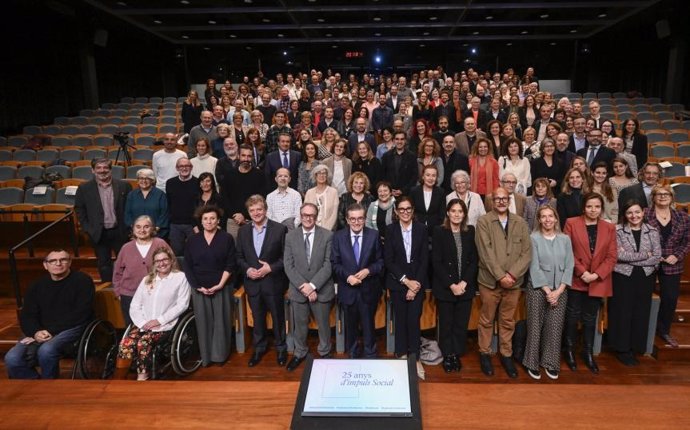 Acto de celebración de los 25 años de las Convocatorias de Proyectos Sociales en el CaixaForum de Barcelona