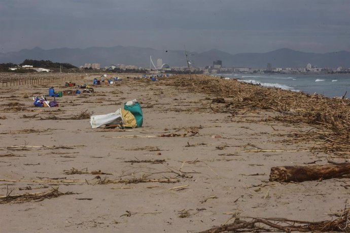 Basura acumulada en la zona de L'Albufera, a12 de noviembre de 2024, en Valencia