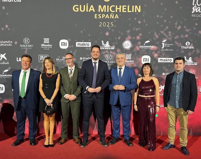 Representantes de la gastronomía jiennense y los AOVEs Jaén Selección en la Gala Michelin España