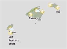 El tiempo hoy, miércoles 27 de noviembre, en Baleares.