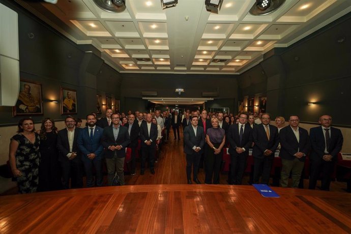 Momento del acto de celebración de la acreditación de Vithas Las Palmas como Hospital Universitario