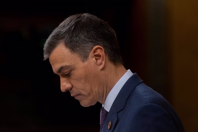 El president del Govern, Pedro Sánchez, durant una sessió plenària, al Congrés dels Diputats, a 27 de novembre del 2024, a Madrid (Espanya). 