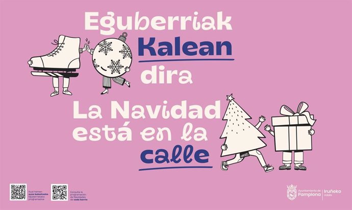 Cartel de la programación de Navidad.