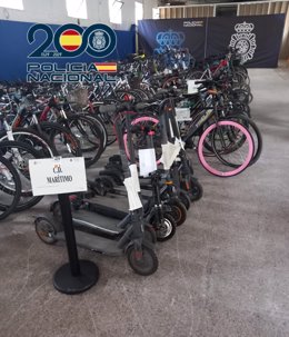 Imagen de las bicicletas recuperadas