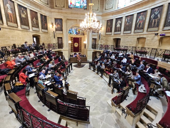 Pleno en la Casa de Juntas de Gernika.