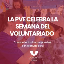 Cartel de la Semana del Voluntariado 2024.