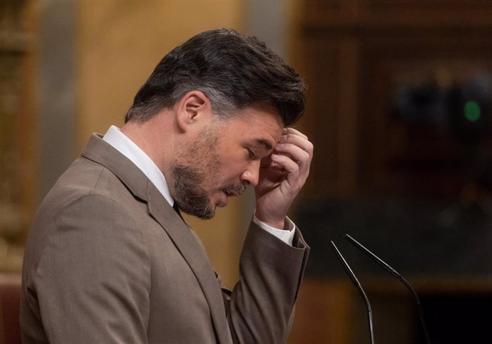 El portavoz de ERC en el Congreso, Gabriel Rufián,