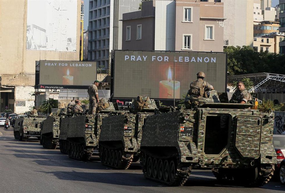 Archivo - Militares del Ejército regular de Líbano en Beirut, la capital del país