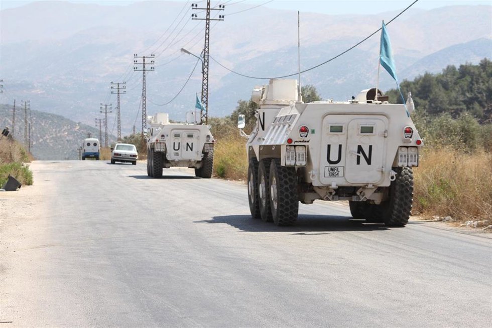 Archivo - Convoy de la FINUL en el sur de Líbano