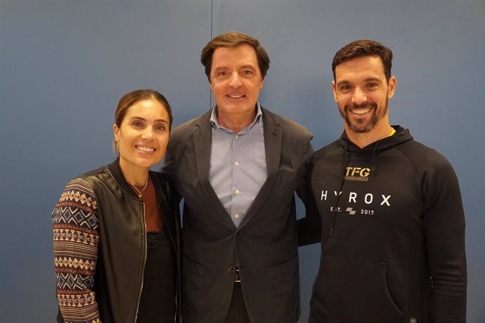 Los creadores de "Training for gold" junto a José Luis González