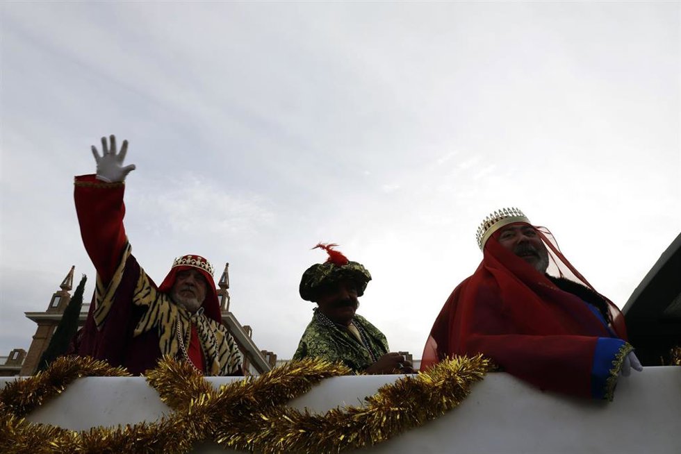 Archivo - Los Reyes Magos de Oriente, Melchor Gaspar y Baltasar, en Málaga en una imagen de archivo