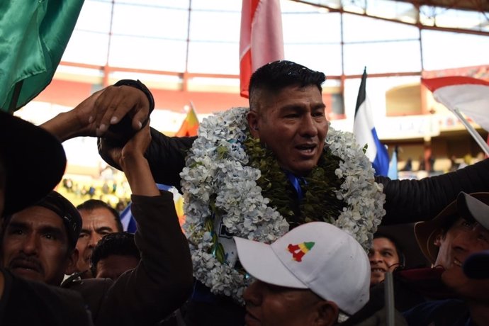 Grover García, presidente del Movimiento al Socialismo (MAS) de Bolivia.