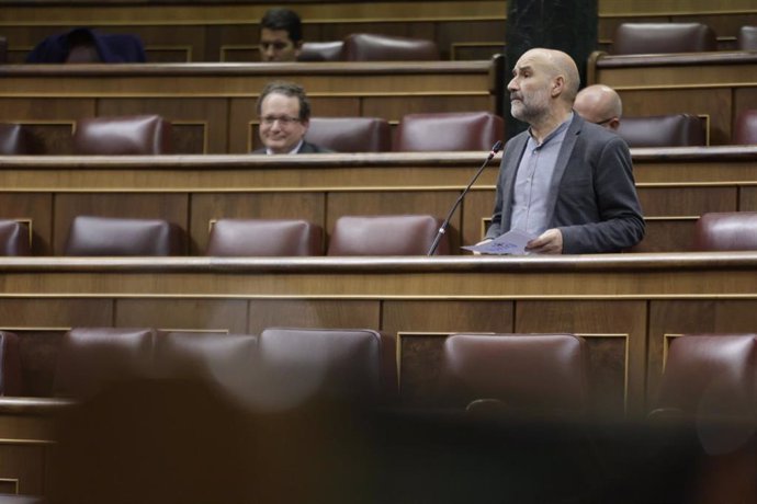 El diputado del BNG, Néstor Rego, en la sesión de control al Gobierno, en el Congreso de los Diputados, a 27 de noviembre de 2024.