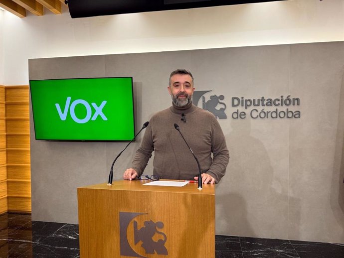 El portavoz de Vox en la Diputación de Córdoba, Rafael Saco.