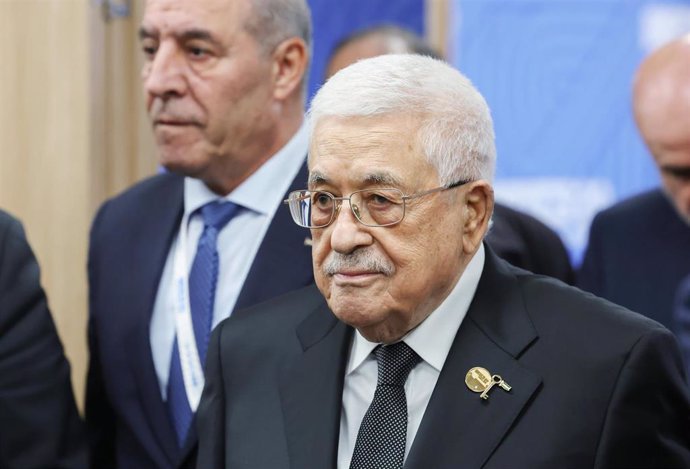 Archivo - Imagen de archivo del presidente de la Autoridad Palestina, Mahmud Abbas.