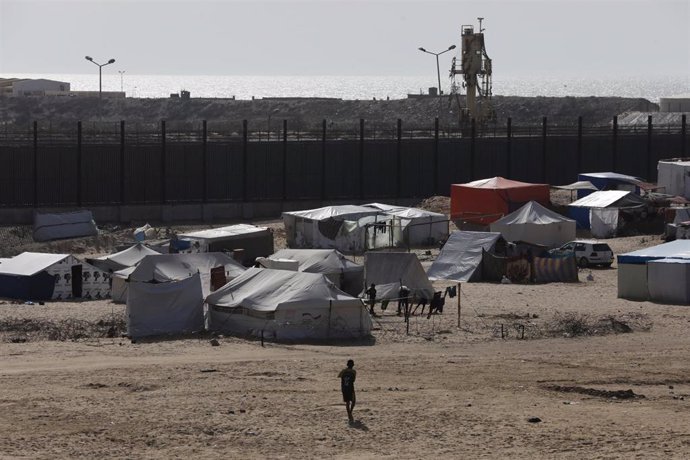 Archivo - May 9, 2024, Rafah, Gaza Strip, Palestinian Territory: A camp for internally displaced Palestinians near the border with Egypt, in Rafah, southern Gaza Strip, 09 May 2024 (issued 10 May 2024). The Israel Defence Forces (IDF) on 06 May called on 