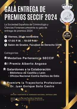 Cartel del VIII Seminario Nacional de la Sociedad Española de Criminología y Forenses