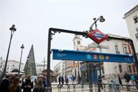 Metro refuerza hoy un 29% las líneas 1, 2 y 3 coincidiendo con el encendido navideño y la estación de Sol estará cerrada