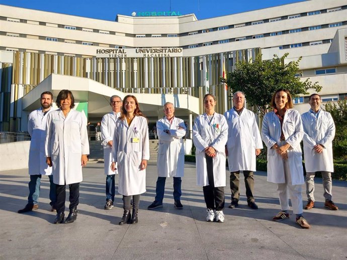 Profesionales del Macarena que colaboran en la organización del Congreso Nacional sobre Patología Cervical y Colposcopia.