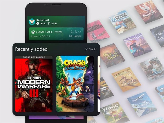 Aplicación de Xbox para 'smartphones'.