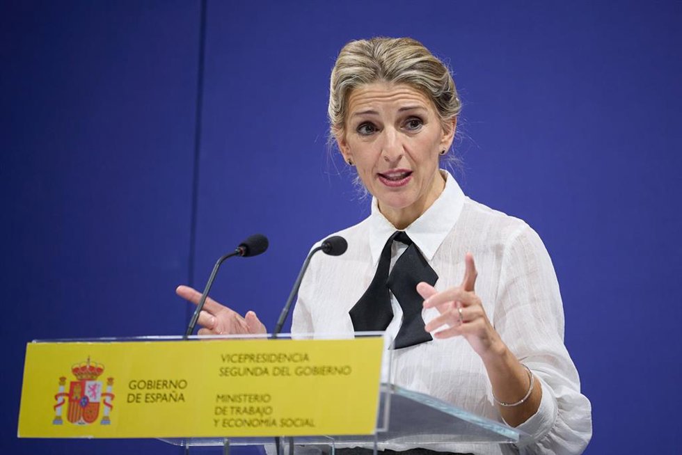 La vicepresidenta segunda y ministra de Trabajo y Economía Social, Yolanda Díaz.