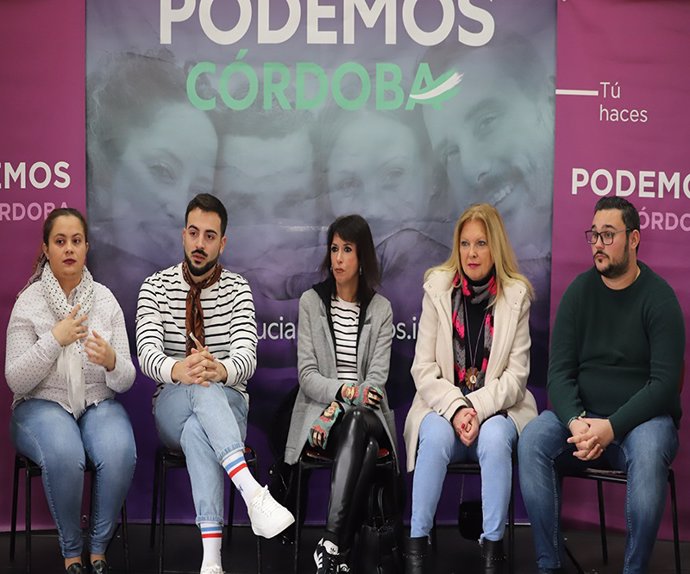 Archivo - José Manuel Jurado y Cristina Pedrajas respaldan la candidatura de Raquel Martínez a liderar Podemos Andalucía.