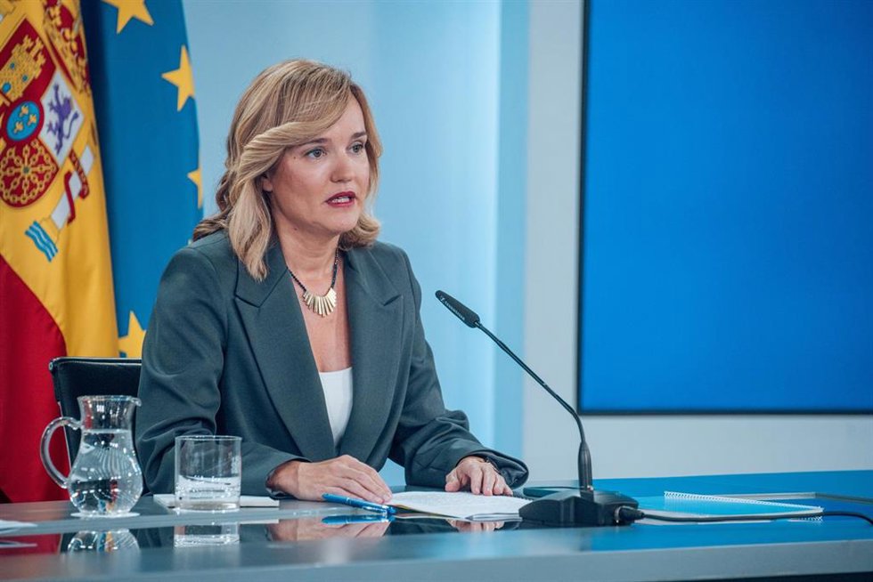 La ministra Portavoz, Pilar Alegría,