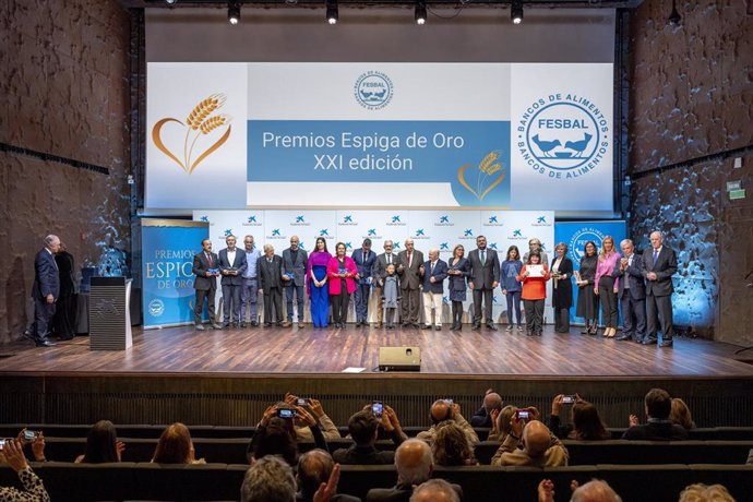 Premios Espiga de Oro entregados por el Banco de Alimentos.