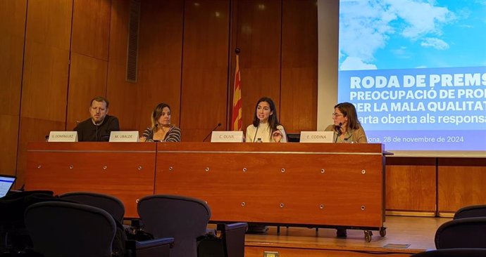 Rueda de prensa con representantes de las entidades impulsoras de la carta.