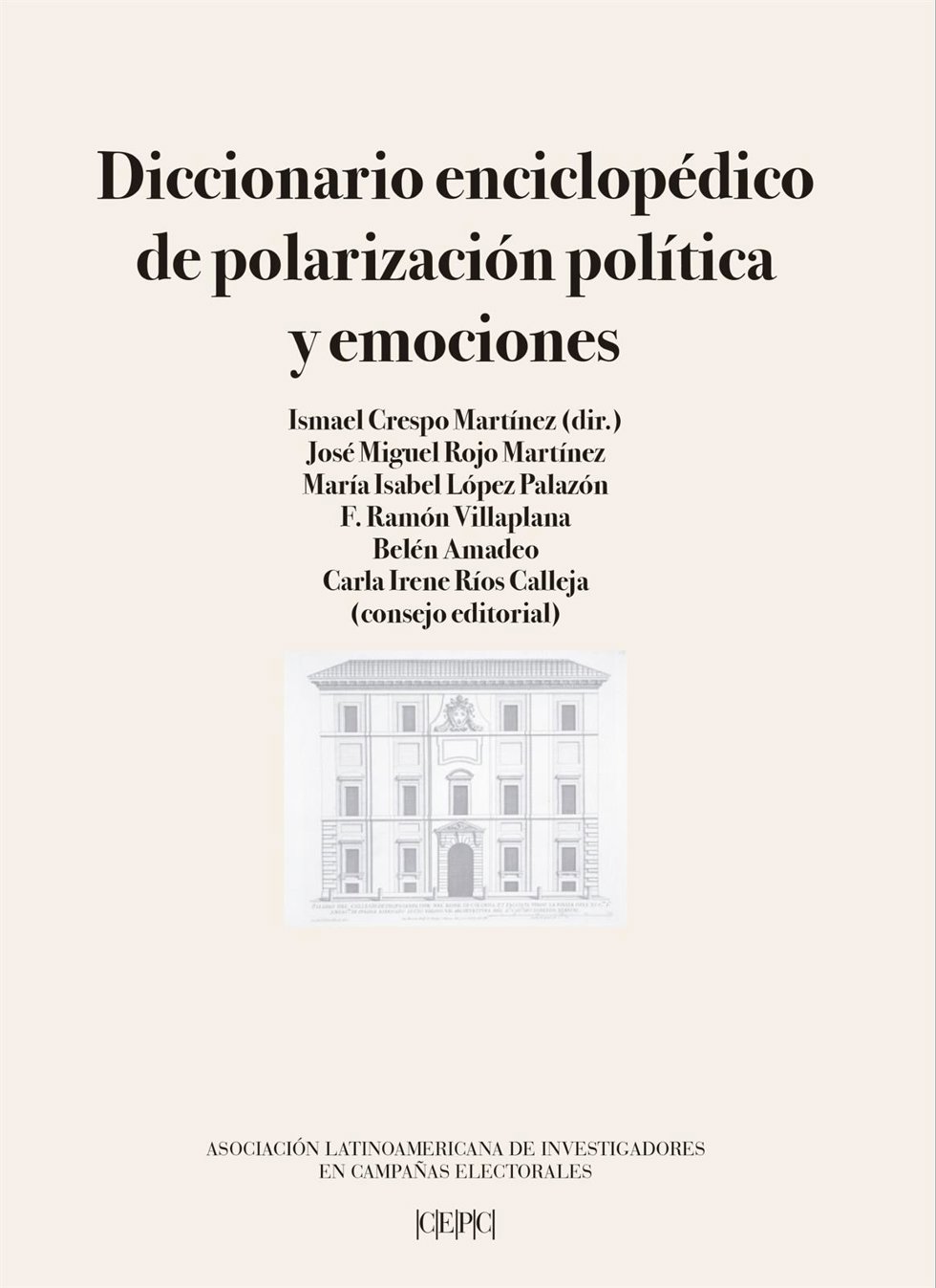 Portada del Diccionario enciclopédico de polarización política y emociones