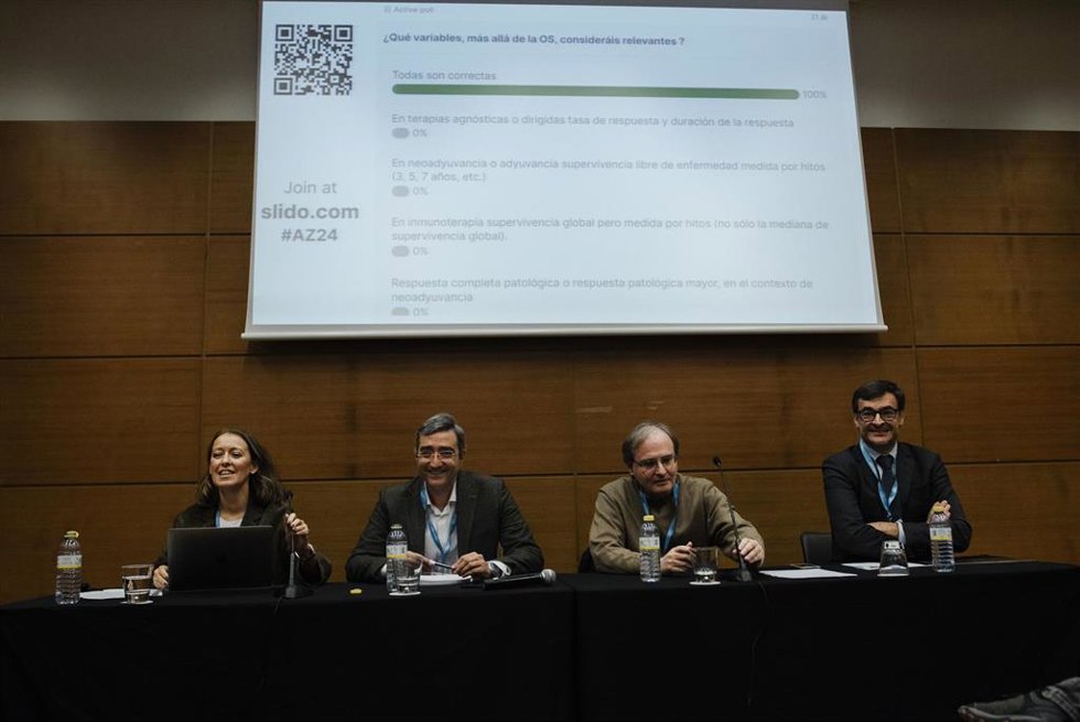 Taller Horizonte en la evaluación de fármacos oncológicos: nos tiramos a la piscina, patrocinado por AstraZeneca, en el marco del 12 congreso 'Tendiendo Puentes' que se celebra estos días en el Palacio de Congresos de Toledo.