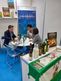 Estand de Andalucía Trade en Olive Japan.