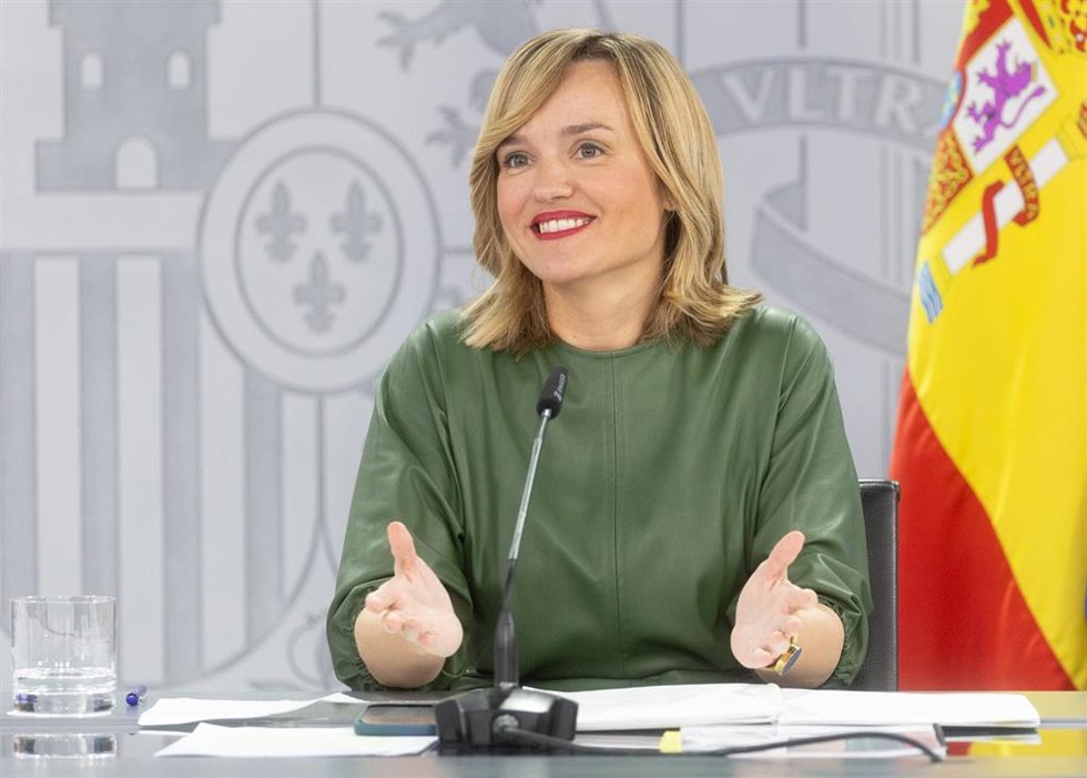 La ministra de Educación, Formación Profesional y Deportes, Pilar Alegría,
