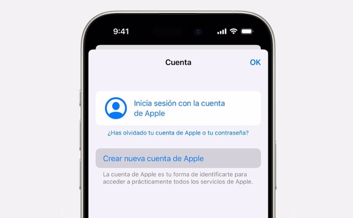 Inicio de sesión en la Cuenta de Apple