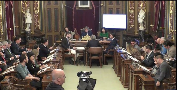 Pleno de presupuestos en el Ayuntamiento de Bilbao