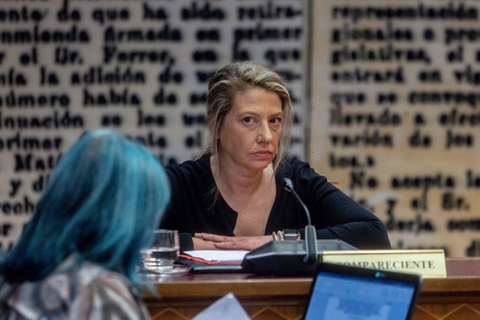 La asesora de Moncloa, María Cristina Álvarez, comparece en la comisión de investigación por el 'caso Koldo', en el Senado, a 29 de noviembre de 2024, en Madrid (España).