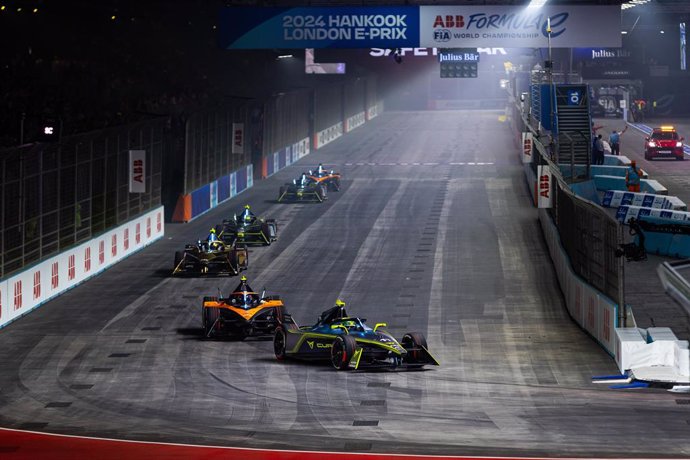 Archivo - 11 DI GRASSI Lucas (bra), ABT CUPRA Formula E Team, Mahindra M9Electro, action during the 2024 Hankook London ePrix, 10th meeting of the 2023-24 ABB FIA Formula E World Championship, on the ExCeL London from June 18 to 21, 2024 in London, United