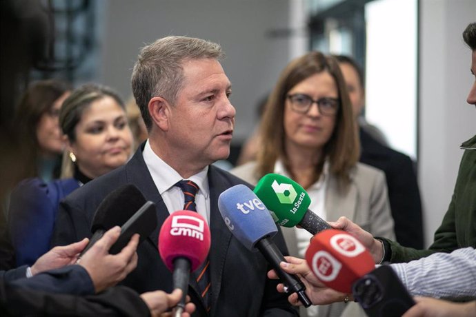 El presidente de Castilla-La Mancha, Emiliano García-Page, en Consuegra (Toledo)