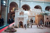 Unas 480 figuras componen el Belén de Sol, inspirado este año en un pueblo marroquí y con el agua como protagonista