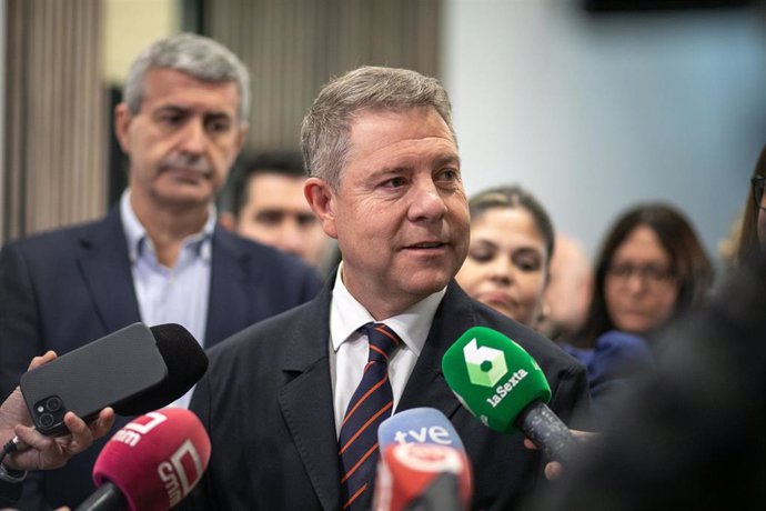 El presidente de Castilla-La Mancha, Emiliano García-Page, en Consuegra (Toledo)