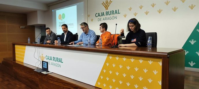 Presentacion del Torneo Solidario de Pádel ASPACE Huesca-Caja Rural de Aragón se disputa del 17 al 19 de enero de 2025