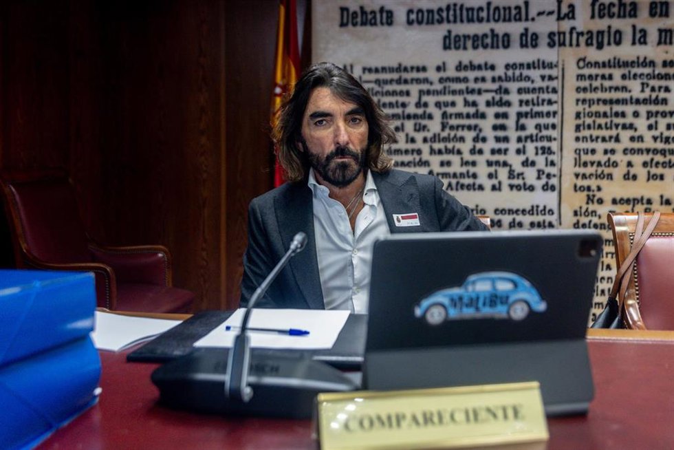 El ex director ejecutivo de Globalia, Javier Hidalgo, comparece en la comisión de investigación sobre el caso Koldo, en el Senado, a 29 de noviembre de 2024, en Madrid (España).