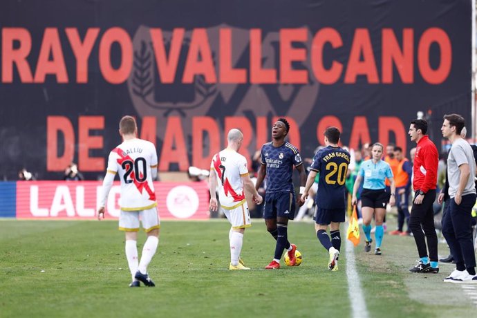 Archivo - Vinícius en el Rayo Vallecano-Real Madrid de la pasada temporada