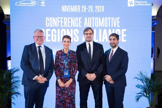 La presidenta Chivite participa en la tercera conferencia anual de la Alianza de Regiones Europeas de Automoción (ARA) que se celebra en Monza (Italia).