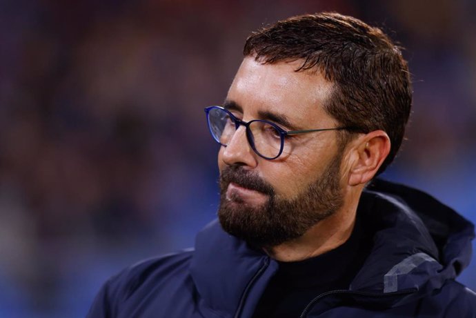 El entrenador del Getafe, José Bordalás, durante un partido de LaLiga EA Sports.