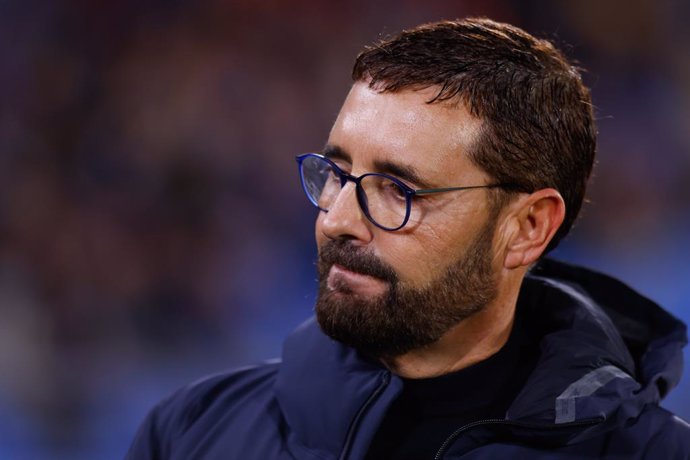 Jose Bordalas, head coach of Getafe CF, looks on during the Spanish League, LaLiga EA Sports, football match played between Getafe CF and Real Valladolid at Coliseum de Getafe stadium on November 22, 2024, in Getafe, Spain.