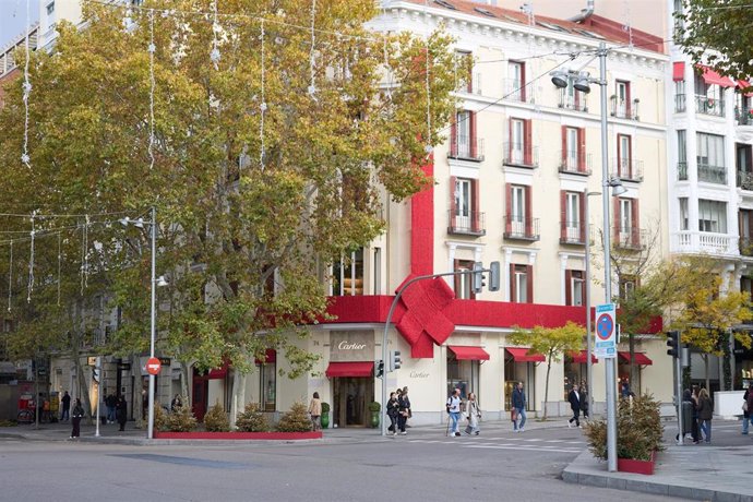 Fachada de la tienda de Cartier en Madrid